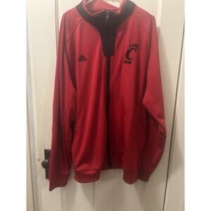 Adidas Mens 2XL University of‎ Cincinnati Full Zip Track Jacket